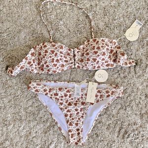 Rylee and Cru size small bikini in garden print